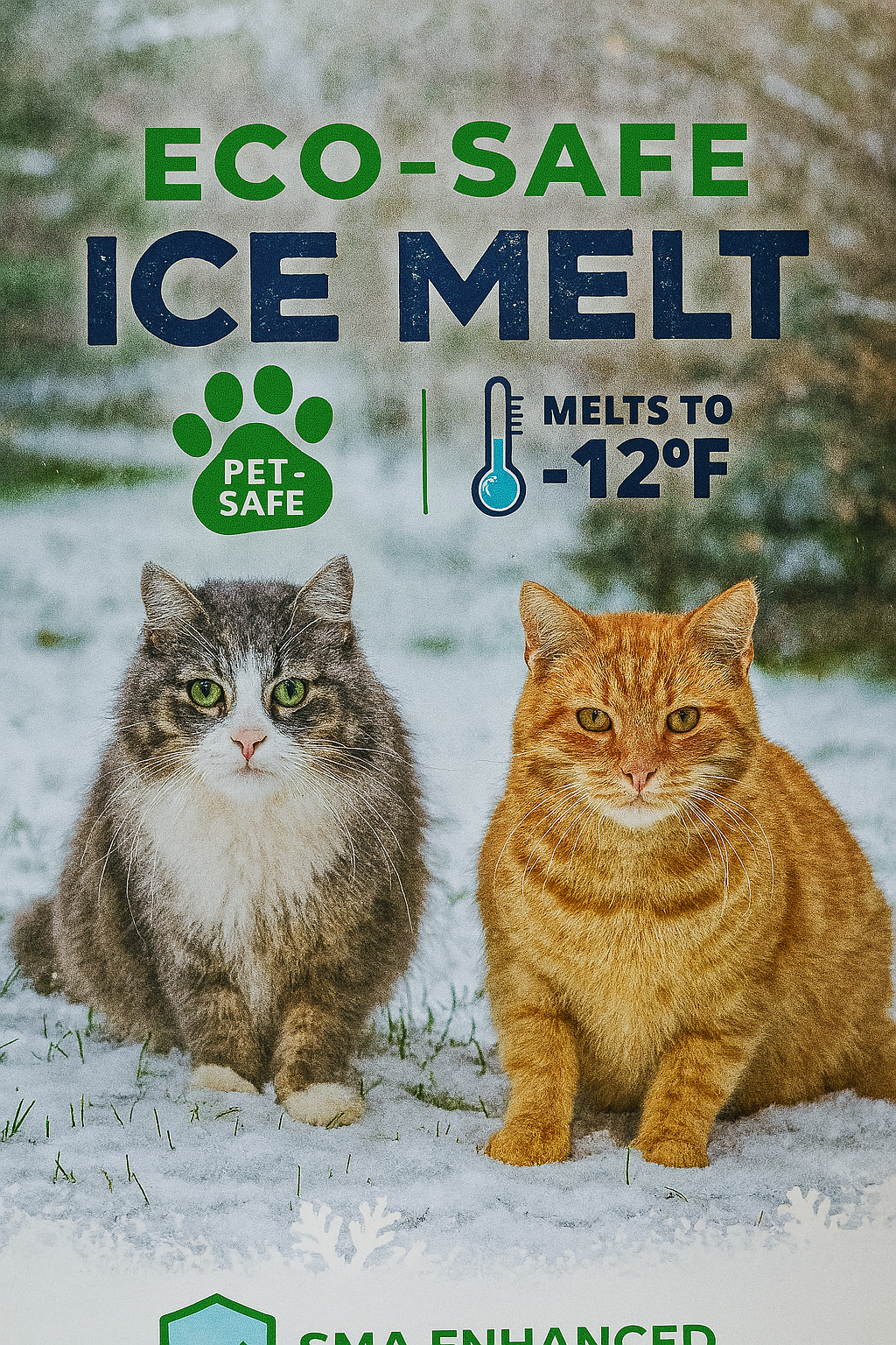 Pet-Friendly Ice Melt - Calcium Magnesium Acetate Formula - 5LB
